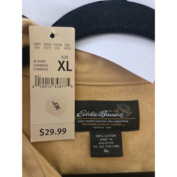 Eddie Bauer Flannel Button Up Shirt Men's Xl - Picture 9 of 10